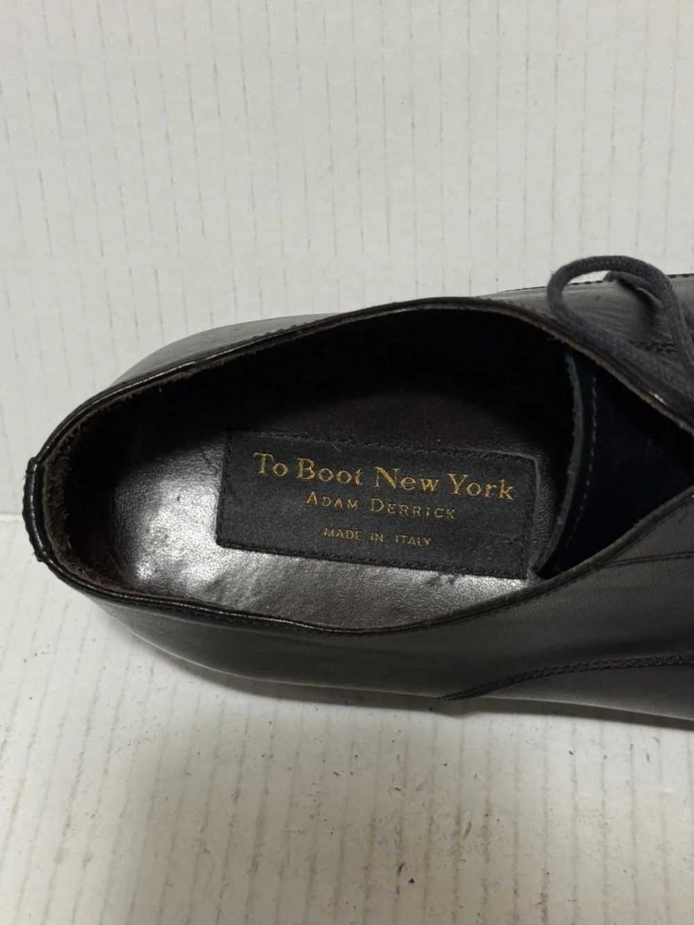 To Boot New York Adam Derrick Black Oxford Lace up Men's Shoes Business 11.5